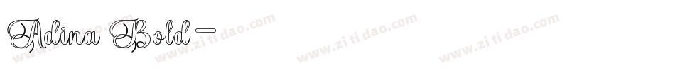 Adina Bold字体转换
